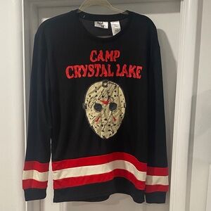 🆕Men’s Friday the 13th Jason Camp Crystal Lake shirt. Size Medium. NWT